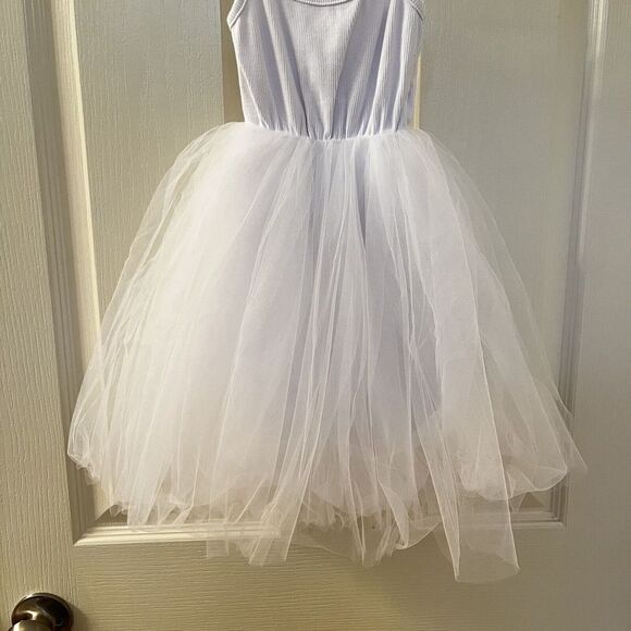 Dudu Cream White Tulle Tank Dress Ballerina Girls Size 18-24 Months NWT - Picture 4 of 9